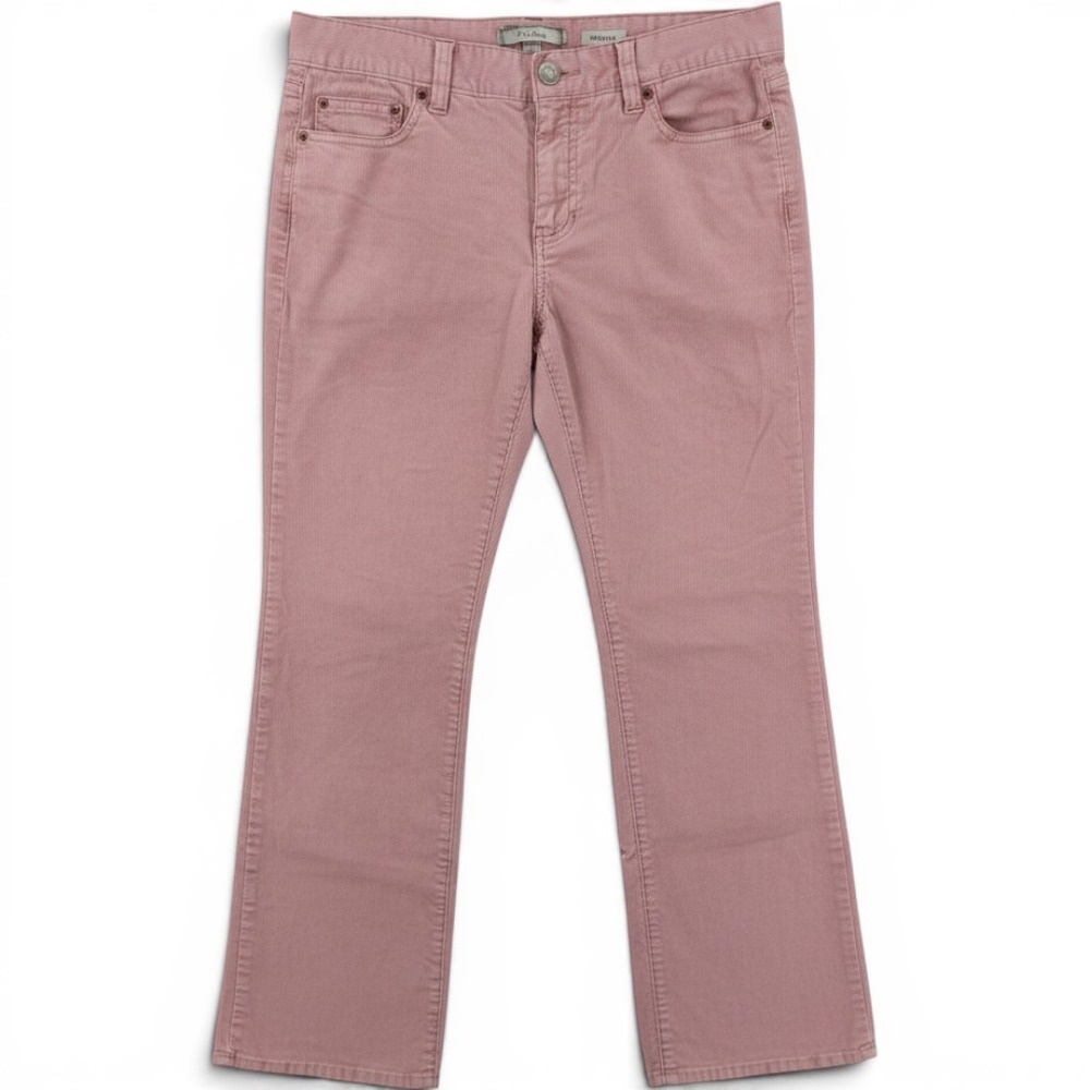 VTG Old Navy Womens Dusty Rose Pink Stretch Corduroy Bootcut Pants Size 6 Reg